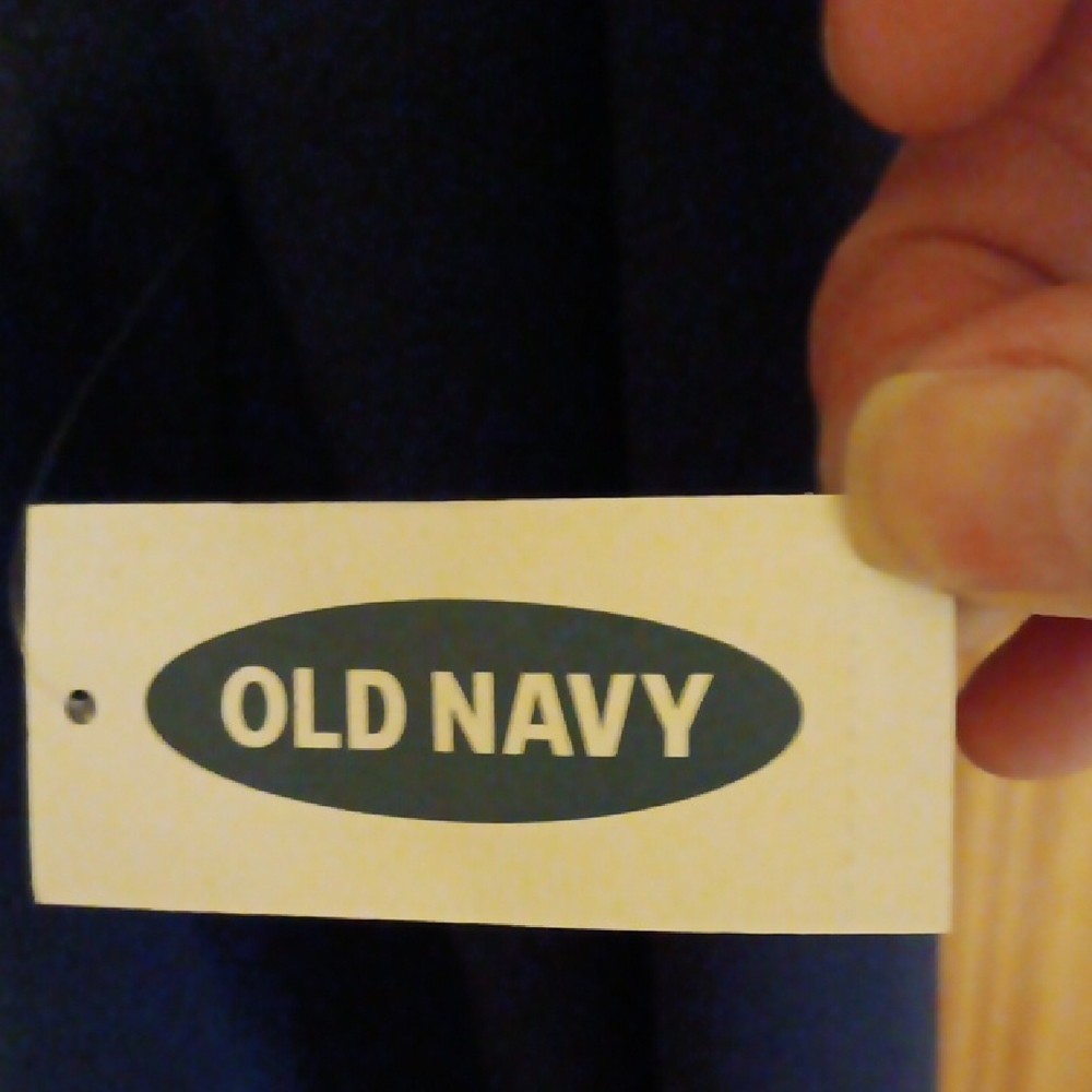 Old Navy Blue Tailored Blazer with Textured Fabric - Picture 3 of 6